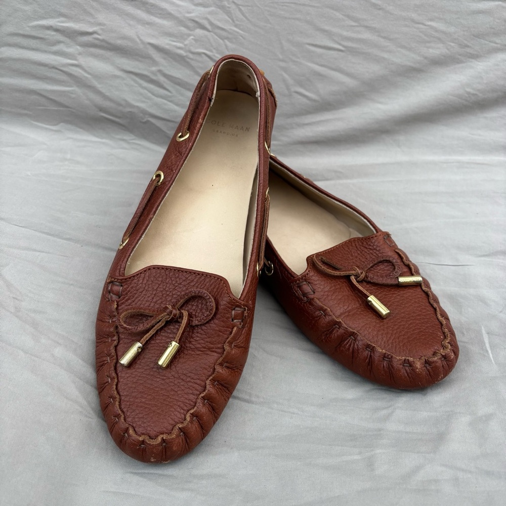 Cole Haan Women's Brown Leather Loafers SUPER CUTE! Size 7.5